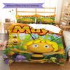 Set Biancheria da Letto con Fantasia Maya l'Ape Copripiumino Federa Decorazione per la Casa Regalo (1 * copripiumino + 2 * federa, senza nucleo)