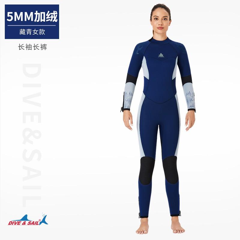 5mm Neoprene Wetsuit Men Women Full Body Thermal Dive Suit Snorkeling Surfing Cold Water Swimming