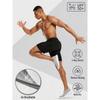 Pantalones Cortos Deportivos Ligeros de Secado Rápido Transpirables Casuales para Hombre con Cintura Elástica y Bolsillo con Cremallera