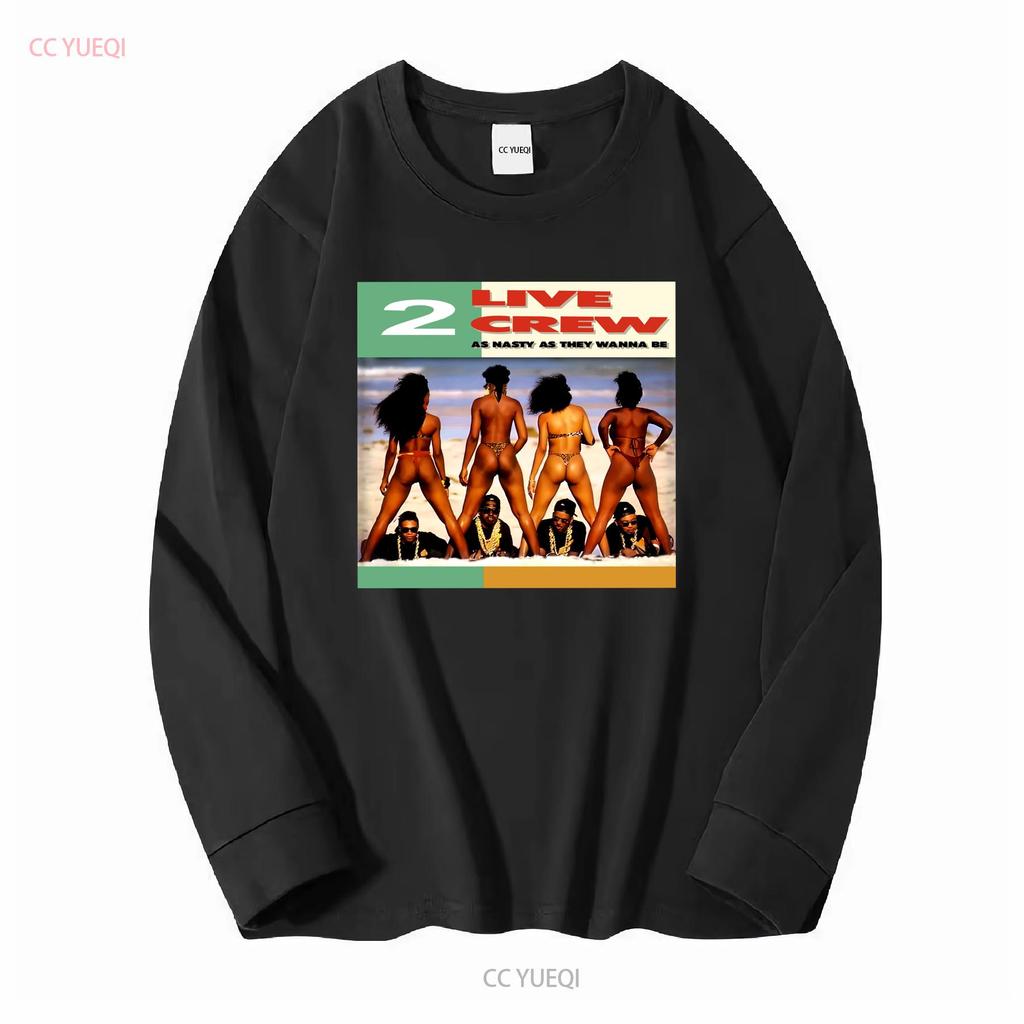2 Live Crew As Nasty They Wanna Be T-shirt vintage Tvättad Mjuk streetwear Lite Mångsidig mode Andningsbar Snygg Vardaglig
