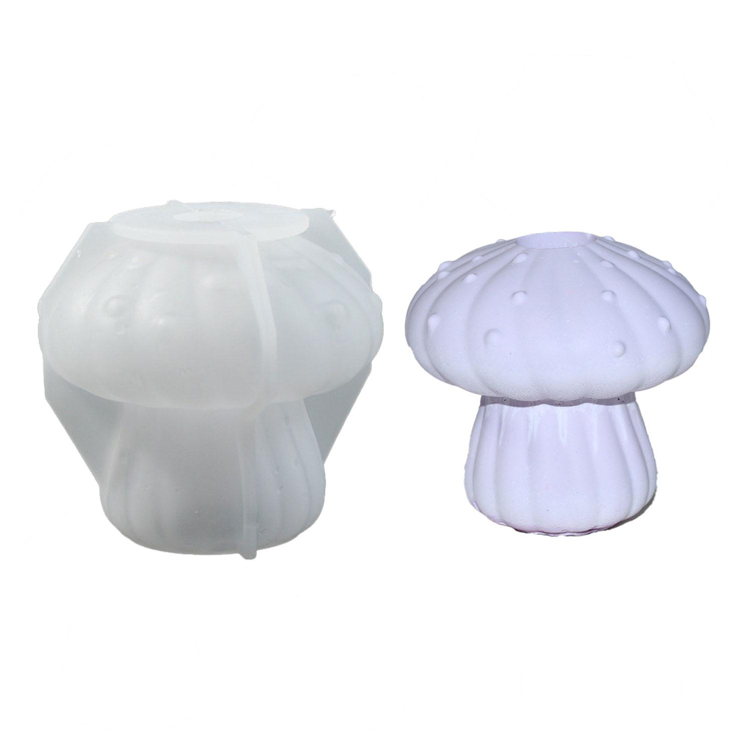 

Multiple Size Mushroom Sturdy Silicone Mold Set Portable Accessory for Craft Supplies Candle Making Plaster Crafting S