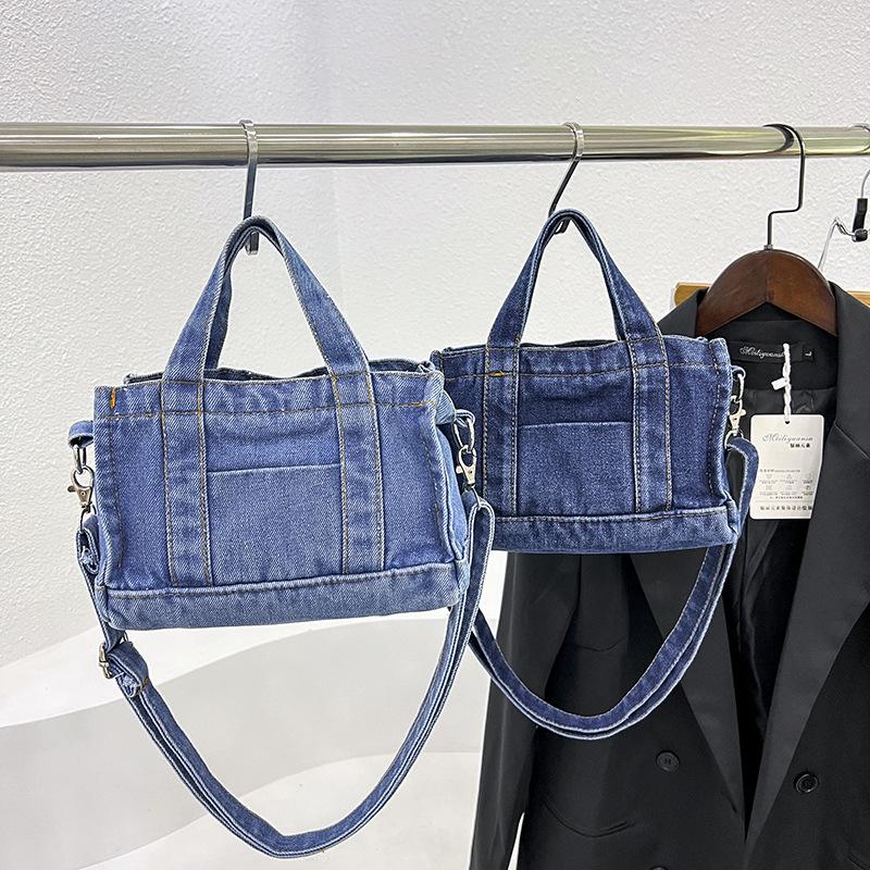 2023 Fall/Winter Women's Mini Denim Crossbody Bag In Simple Korean Style