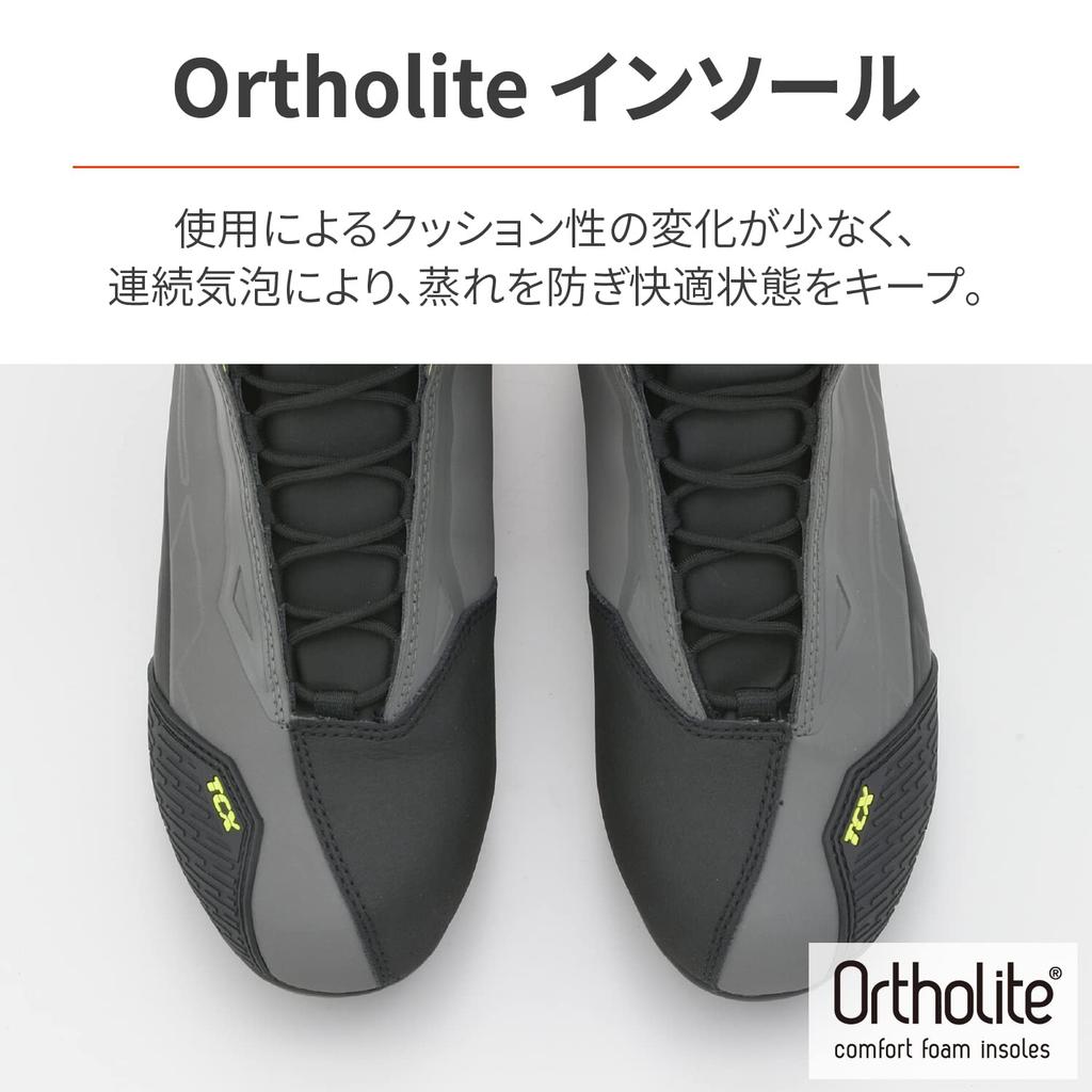 Daytona TCX Rush II Waterproof Motorcycle Riding CE Size Shoes, Certified, 9507W, Gray, 27.5cm (Product Code 17175)