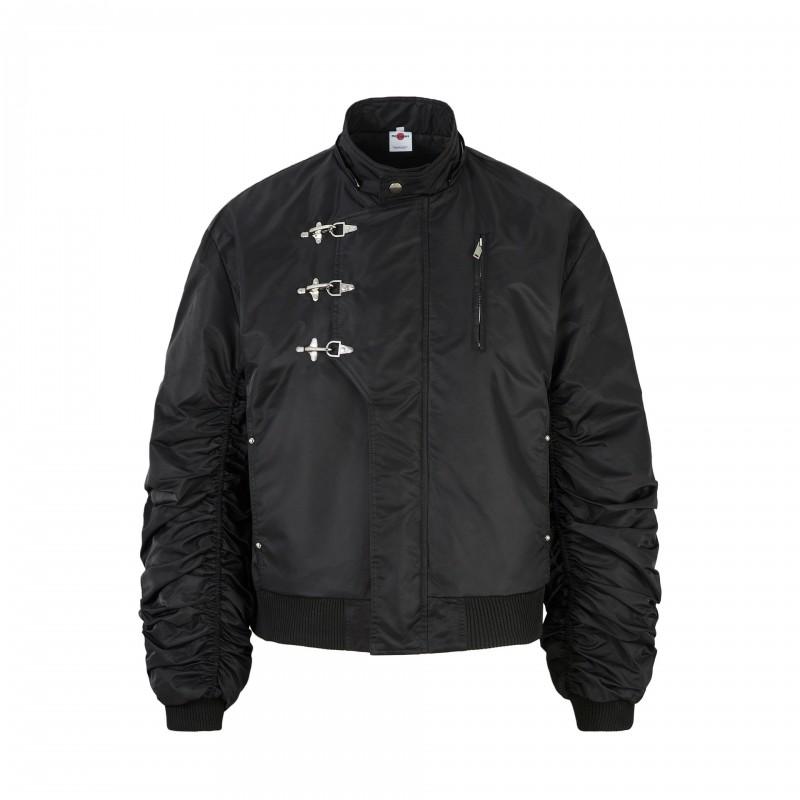 Mens Winter Thick Cotton Puffer Jacket With Faux Fur Collar Oversized Streetwear Style Zip Front Hooded Coat