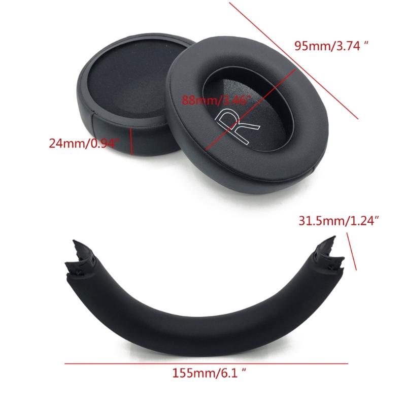 Gaming Headsets Earpads Covers for Series Wireless Headphones Earpads Cushion Headband Beam Pad