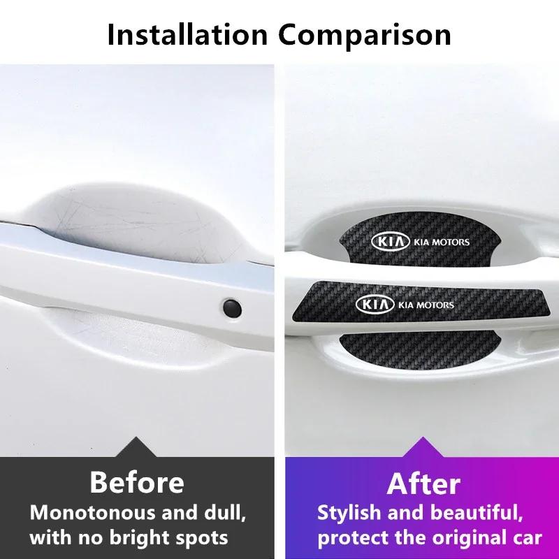 Car Door Handle Protective Sticker Rearview Mirror Strip for KIA CEED OPTIMA Cerato SOUL RIO Sportage PICANTO Sorento Forte K2 YO7