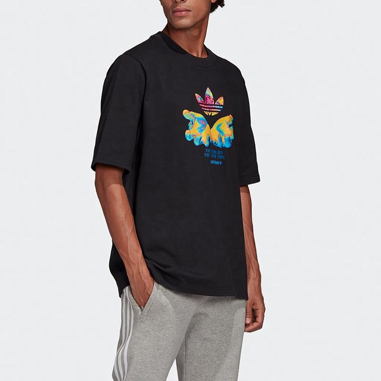 Adidas Originals Graphic Tee With Retro Print Men Tops Black GK7182