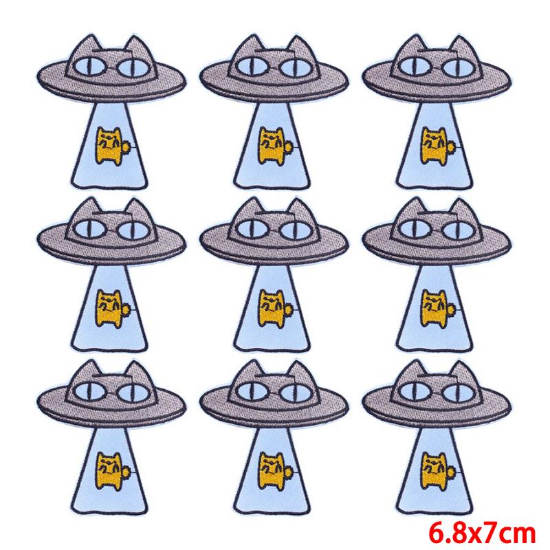 10 יח'\חבילה תיקון רקמה ברזל על תיקוני ביגוד טלאים על בגדים מעילי דקור אפליקציות תפירה