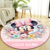Personalized M-Minnie Round Chair Office Rug - Perfect for Mat, Office Chair & More - Ideal Gift for Birthdays and Holidays