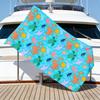 Vivid Sea Creature Beach Towel – Soft Absorbent Oversized for Toddlers & Kids, Adorable Octopus Turtle Print for Beach & Travel
