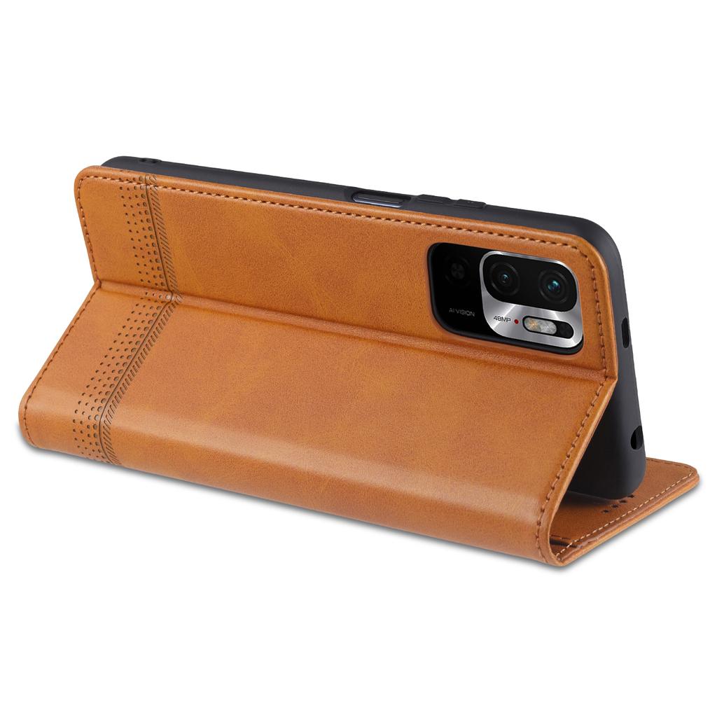 Deluxe Magnetic Adsorption Leather Fitted Case for Xiaomi Redmi Note 10T 5G Flip Cover Protective Case Capa Fundas