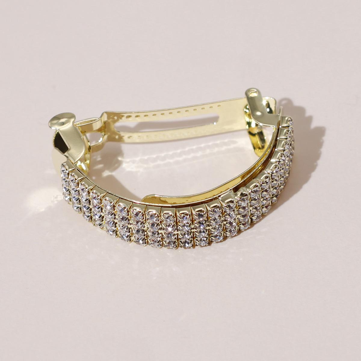 

Lystrfac Fashion Girls Metal Rhinestone Hair Clips For Women Hair Barrettes Ponytail Clip Women s Hair Accessories Hairpin