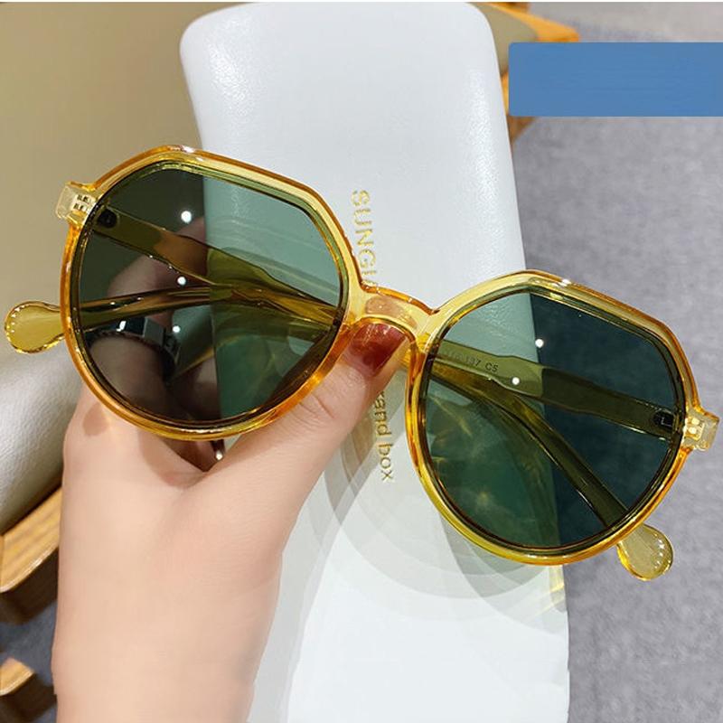 Fashion Women Vintage Round Frame Sunglasses Unisex UV Proof Fashion Outdoor Eyewear Goggles Men Classic Anti-Glare Driving Sun Glasses