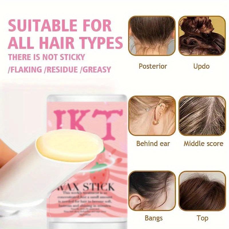 Avocado Hair Wax Stick, Styling Cream for Broken Hair, Matte and Long-lasting, Suitable for All Hair Types, Perfect Christmas Gift