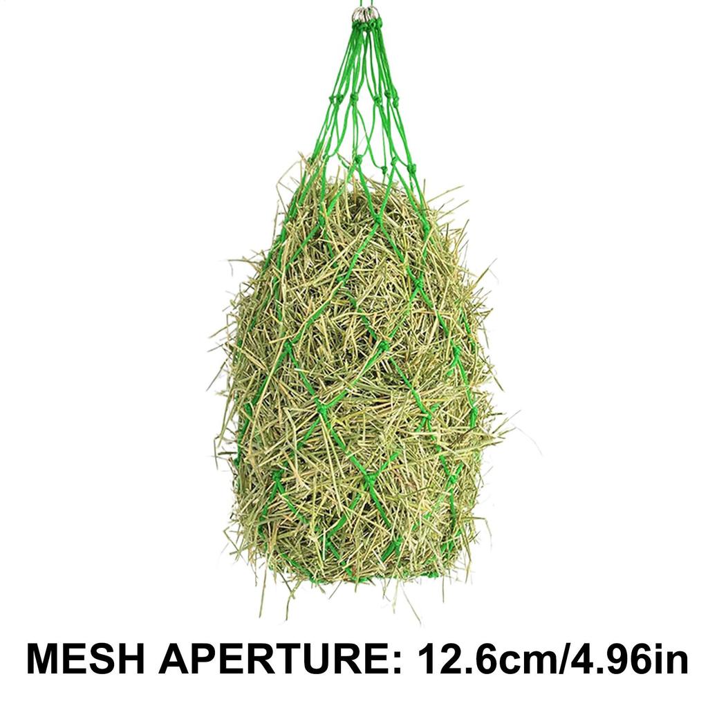 Horse Hay Net Sheep Hay Feeder Hangable Storage Net Supplies Cattle Equine Goat Feeders For Barn Daily Feeding