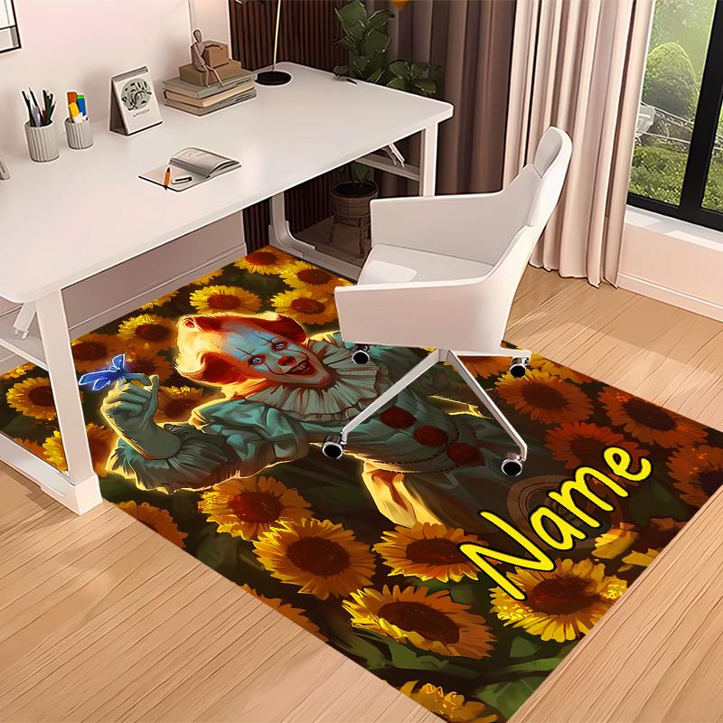 Custom personalization Pennywise the Dancing Clown Print Area Rug - Soft, Washable Non-Slip Indoor Mat,Living Room,Home&Office Decorative Rug
