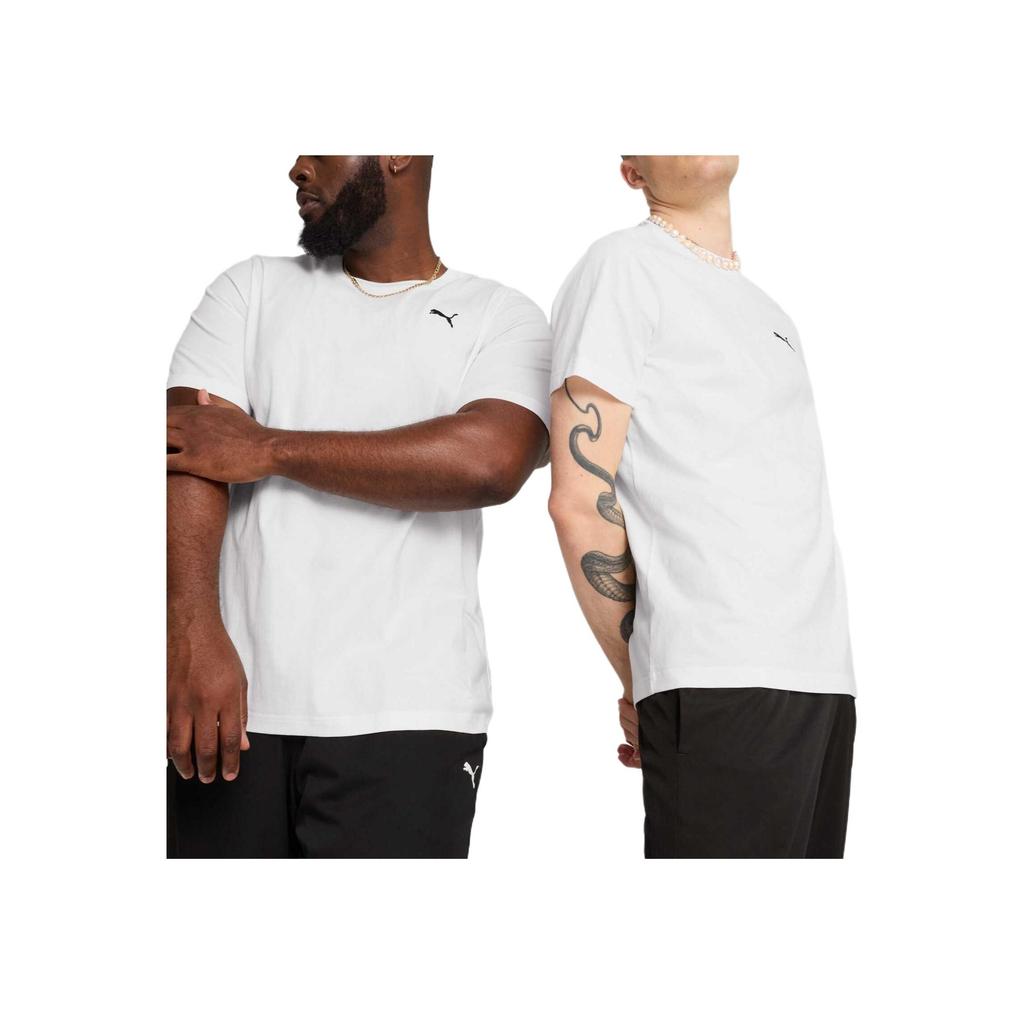 PUMA Comfortable Breathable Round Neck Pullover Short Sleeve T-Shirt Men tops White 690409-02