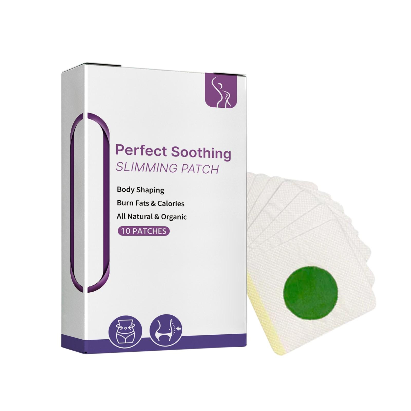 

Здоровый пластырь для похудения, укрепляющая наклейка для тела, наклейка для похудения, подтягивающая кожу живота и ног, пластырь для коррекции фигуры из натуральных ингредиентов 10 шт. белый