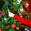 6-120PCS Mini Gift Boxes Xmas Tree Hanging Pendants Colorful Square Foam Box Ornaments Christmas New Year Party Decors Wholesale