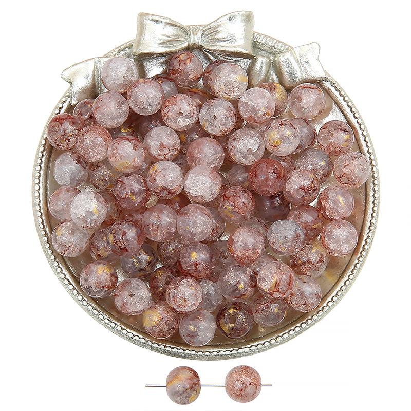 Szklany Jadeit Złamane Posypki Koraliki Vintage Okrągłe Koraliki Ręcznie Robione Diy Ręcznie Koraliki Sznurkowe Biżuteria Akcesoria Glazura Pop Luźne Koraliki Piękny Kolor