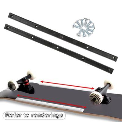 1 Paar Skateboard Schienen Kunststoff mit Befestigungsschrauben
