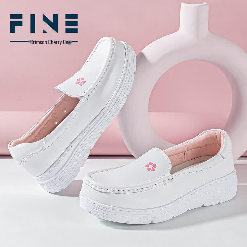 Women s Genuine Leather Nurse Shoes NF06 39 белый