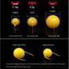 Corn-Flavored Yellow Semi-Floating Soft Fishing Lure Balls, 1cm-1.6cm