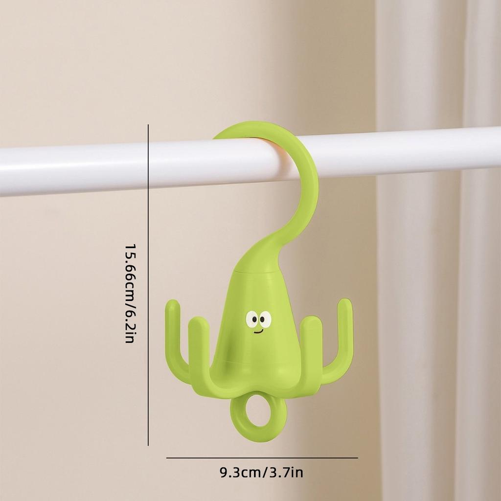 Rotatable Closet Hooks for Bags Hats Scarves Ties Organization Multi-purpose Wardrobe Storage Home Organizers