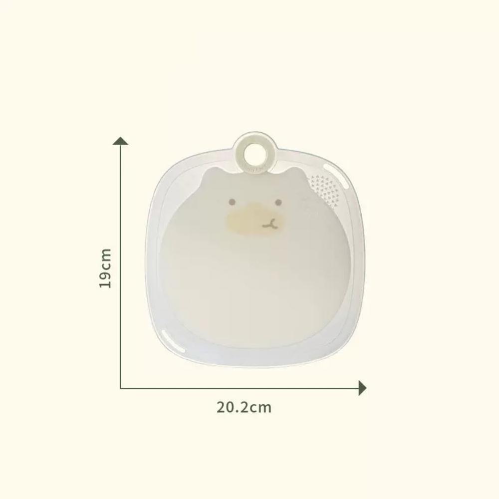 

Нескользящая пластиковая кухонная разделочная доска, разделочная доска без BPA с отверстиями для подвешивания, многофункциональная разделочная доска для твердой пищи, e