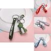 Adorable Geometric Cartoon Silicone Keychains Cute Animal Bag Accessories