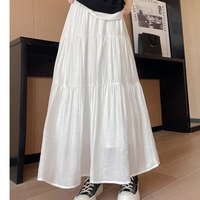 Pink Skirt for Women's Spring and Fall New Long Skirt High Waist Fitted and Gentle Temperament Style Small Midi Skirt
