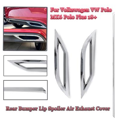 Dyfuzor tylnego zderzaka samochodu Spoiler wylot powietrza listwa wydechowa tapicerka dla volkswagena dla VW Polo MK6 Polo Plus
