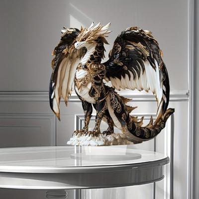 Acryl Drachen Statue Figuren Tischmittelstücke Tierfiguren Skulpturen Tischdekoration für Zuhause Büro Dekorationen