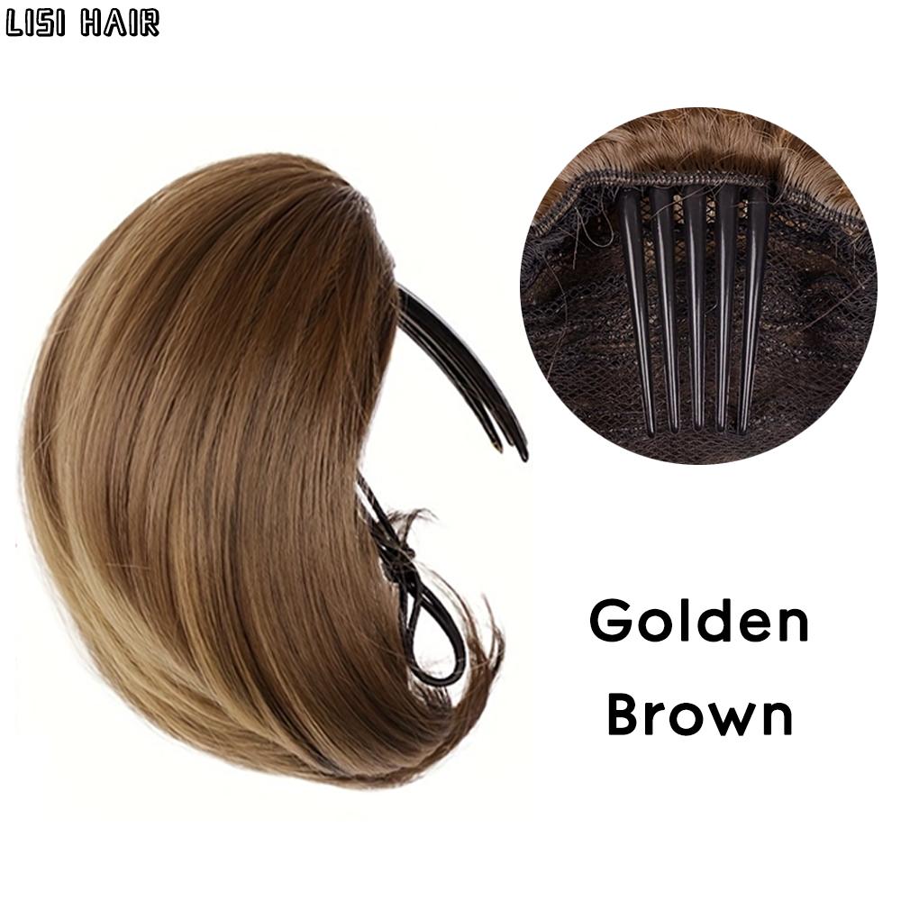 LISI HAIR Postiche Chignon synthétique entièrement courte, queue de cheval, Chignon avec peigne, chignon à cordon de serrage