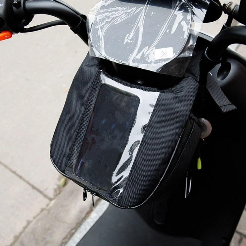 Viewing Window Motorcycle Electric Scooter Bag Storage Bag Bicycle Front Bag  Bicycle