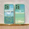 Art Oil Painting Flowers Phone Case For iPhone 14 11 12 13 Pro Max For iPhone XS X XR 7 8 Plus SE2 Soft Silicone Back Covers