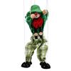 Puppet String Puppet Wooden Doll Handmade Puppet Doll Puppet Show Marionette Toy Green Marionette (clown Height About 25CM,