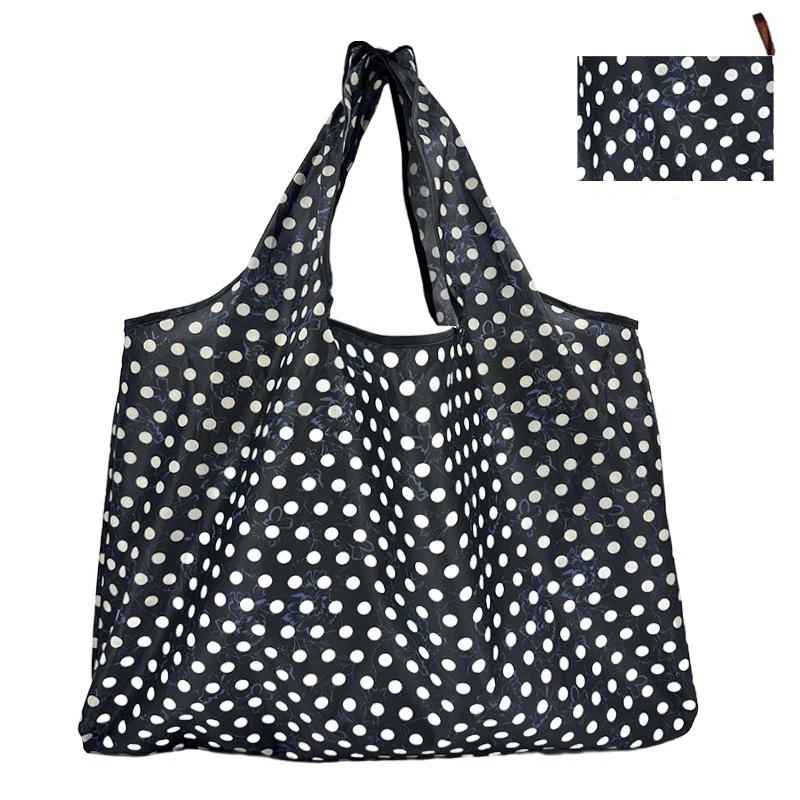 Reusable Foldable Waterproof Oxford Tote Bag Large Portable Grocery Shopping Storage Handbag