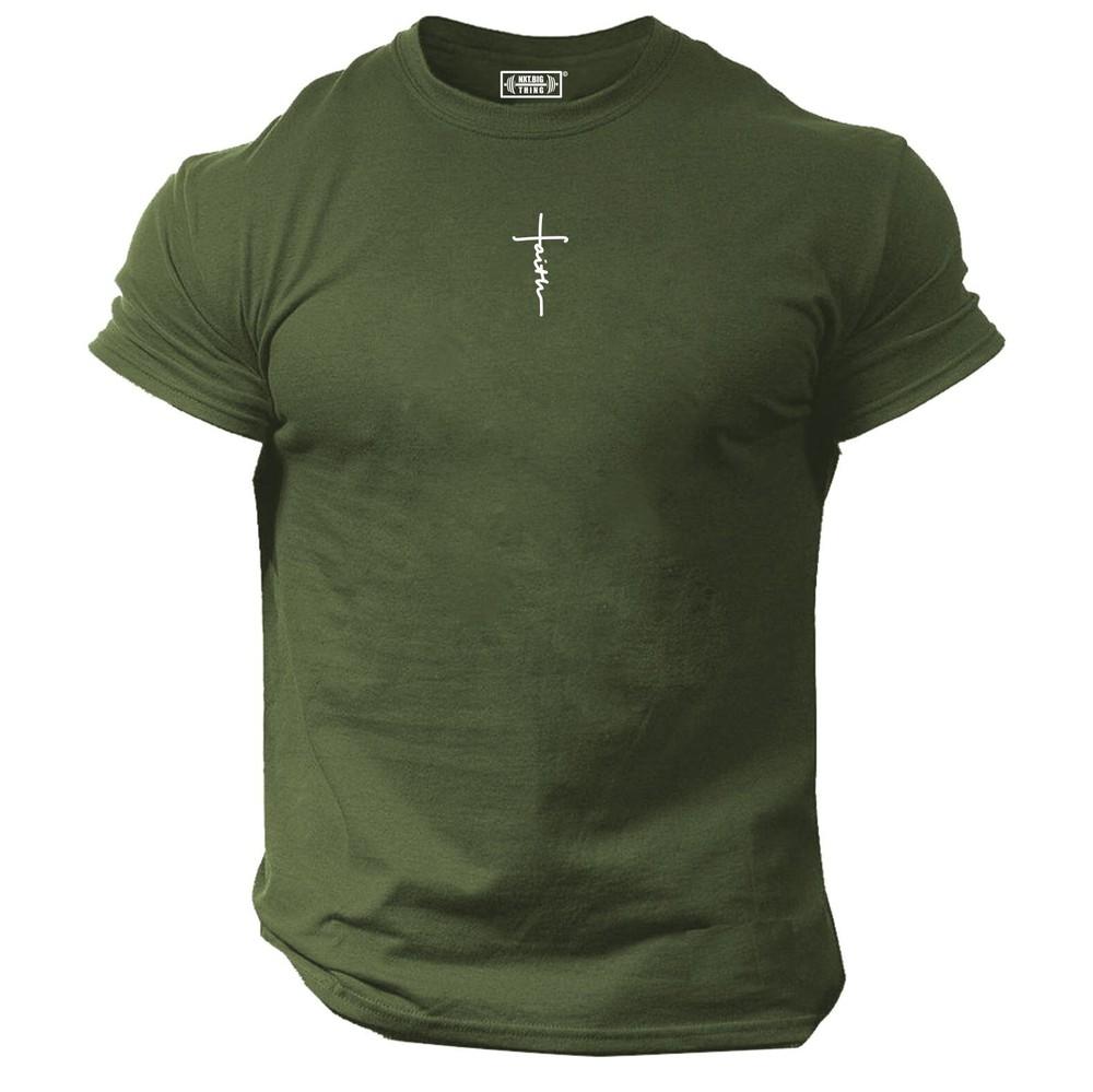 Faith T Shirt Small Gym Clothing Bodybuilding Training Workout Exercise Mma Top S