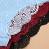 5PCS Women Lace Floral Underpants Sexy Triple Belts Panties Female Low-Waist Perspective Briefs Soft Lingerie Underwear