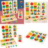 Wooden Geometric Shape Puzzle For Toddlers Educational Toy For Early Learning