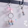 Cartoon Puppy Dog Charm Keychains Sweet Cute Pendant Car Keyring Backpack Decoration Fashion Jewelry for Women Girls