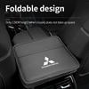 Cwvjgx1 For Mitsubishi Car Logo Seat Back Storage Leather Multifunction Hanging Box Accessories Outlander Lancer Cross Colt Xpander