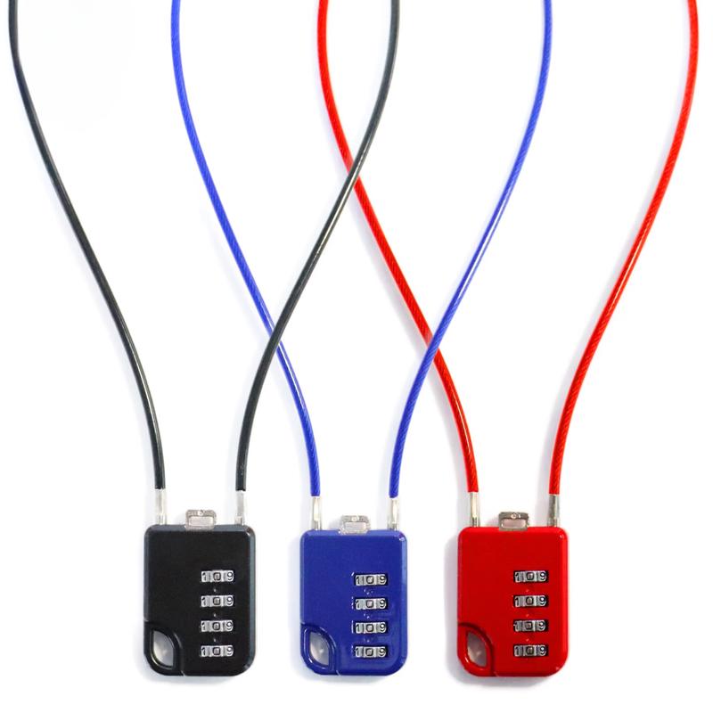 Small Steel Cable Combination Padlock