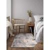 Modern Abstract Watercolor Area Rug Teal Orange Mix Distressed Texture Non Slip Washable Large Living Room Sofa Carpet