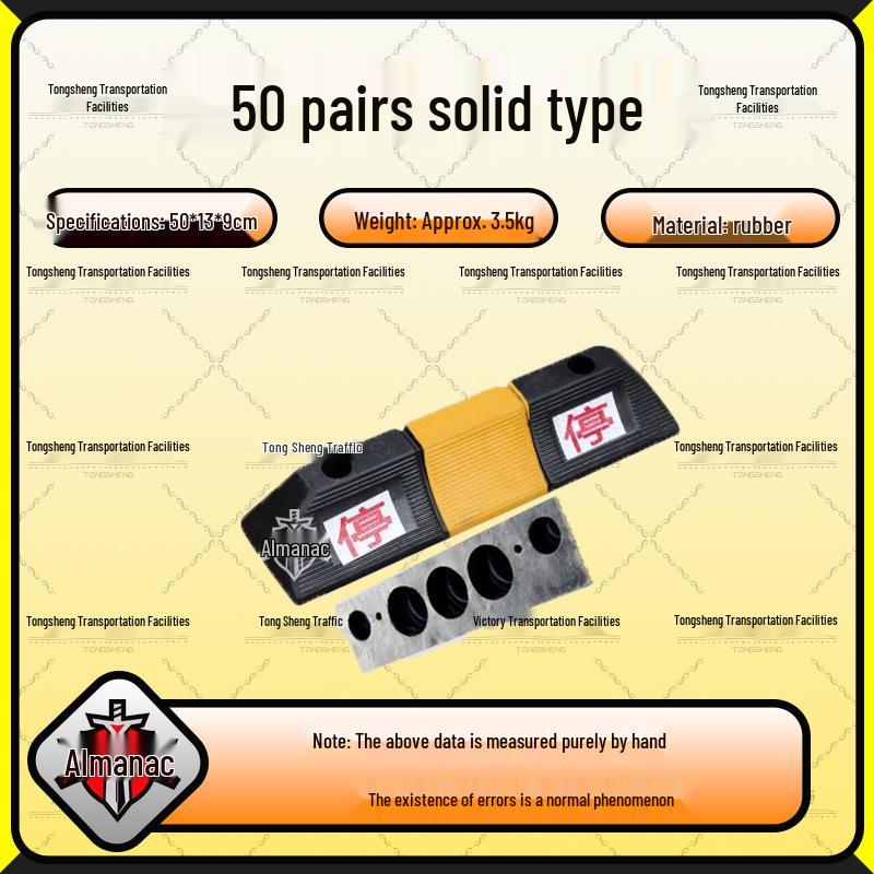 Rubber Car Wheel Chock Parking Barrier and Ground Stopper