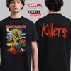 Μαύρο T-Shirt Δύο Όψεων Iron Maiden Killer Hard Rock, Δώρο για Οικογένεια Οπαδούς Metal Unisex T-Shirt