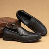 Oberste Schicht Rindsleder Business Casual Lederschuhe Niedrig geschnittene Herrenschuhe Bequeme weiche Sohle Sommer Einzelschuh-Set Slipper Arbeitsschuhe