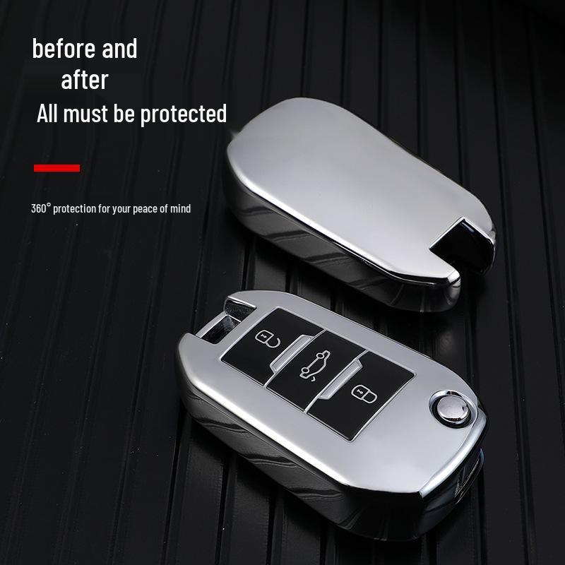 Dongfeng Peugeot Key Case for 308, 2008, 3008, 408, 301 Models