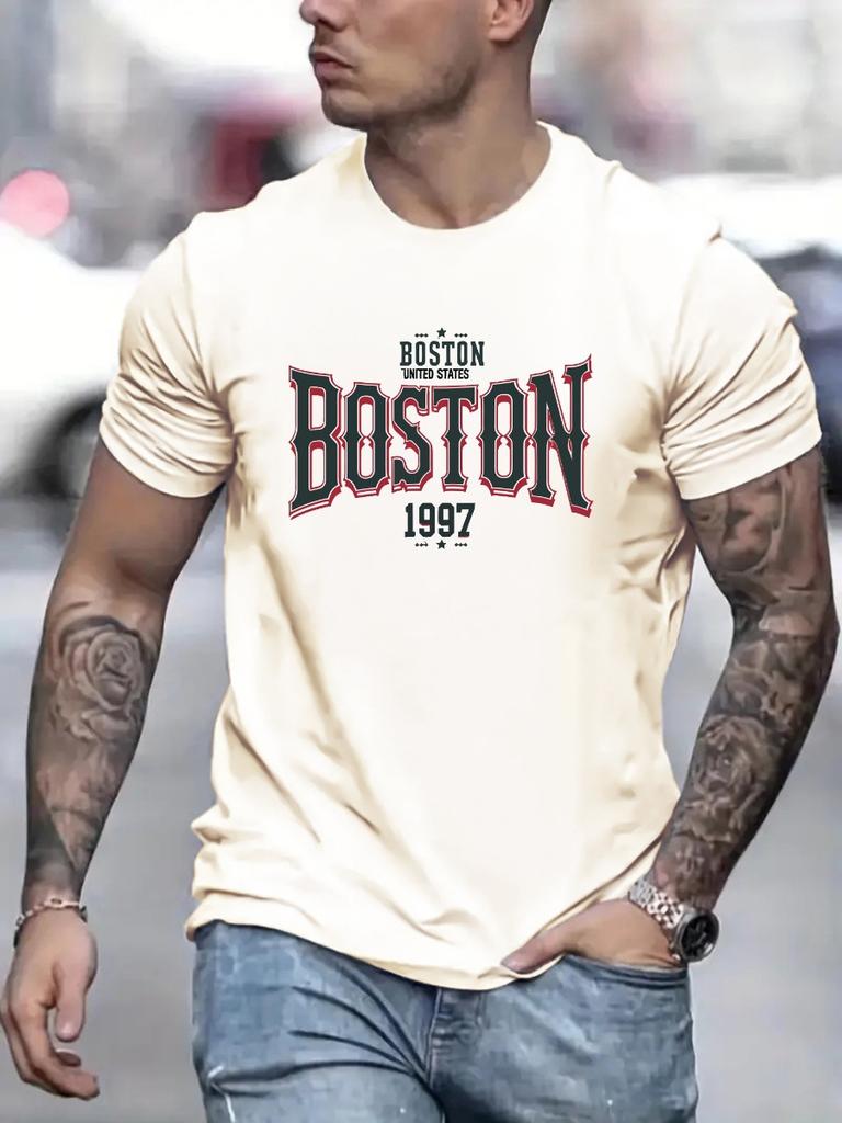 Men's Short Sleeved T-shirt Fashionable And Trendy 3D Printed Base Shirt Youth Summer Round Neck Casual Versatile Top Sweatshirt